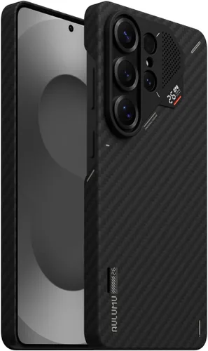 Miniatura 8 de Aulumu S25 Ultra Galaxy Funda Magnética de Cuero Vegano Compatible con MagSafe Refrigeración Pasiva Funda Samsung Galaxy S25 Ultra - Negro