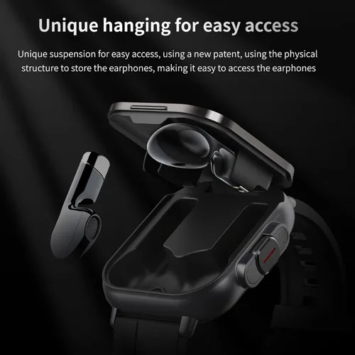 Miniatura 4 de Reloj inteligente con auriculares, pantalla HD de 2.01 pulgadas, reloj inteligente 2 en 1 con más de 100 modos deportivos rastreador de fitness