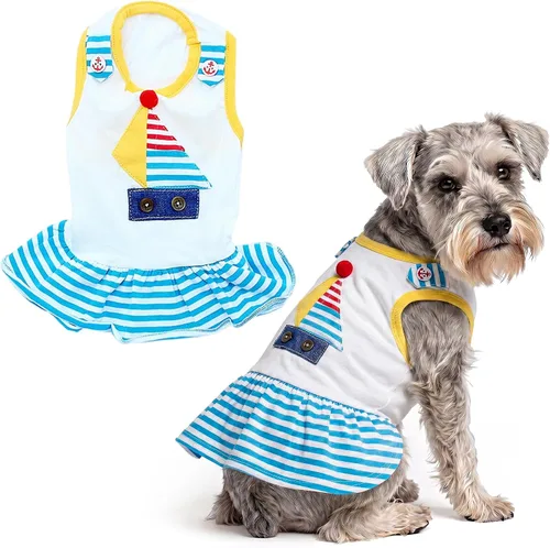 Miniatura 112 de Parisian Pet Chambray - Vestido para perro - Ligero sin mangas para perro, niña, talla XS Chambray en general