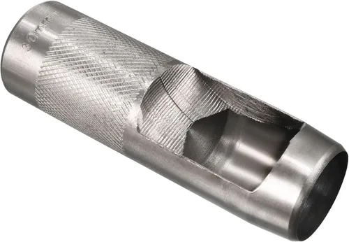 Miniatura 7 de uxcell® Perforador hueco redondo de acero artesanal de cuero 0.709 in para cinturón de cuero banda reloj junta
