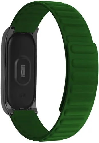 Miniatura 2 de Bandas de repuesto compatibles con Xiaomi Mi Band 6, correa de silicona KangPlus con cierre magnético para mujeres y hombres, ajustable de 5.5-8.1