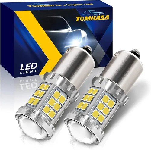 Miniatura 8 de Bombilla LED 1156 Ámbar 1156, focos LED de señal de giro, bombilla LED 1141 Ámbar, bombillas LED 7506 1003 P21W BA15S 1156, lámpara de repuesto