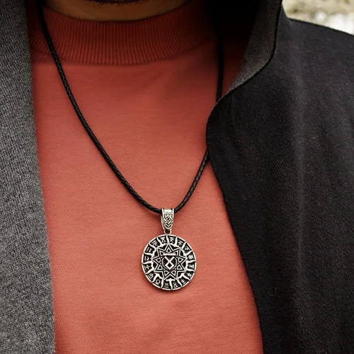 Miniatura 4 de KOKOSHELL Viking Mjolnir - Collar para hombre Thor Hammer de acero inoxidable con colgante de Odin para mujer