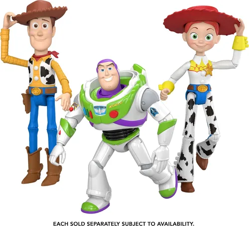 Miniatura 6 de Mattel Figuras de acción de Toy Story de Disney y Pixar de 7 pulgadas, personajes clave de escala de juego, 8 articulaciones más posables con diseño
