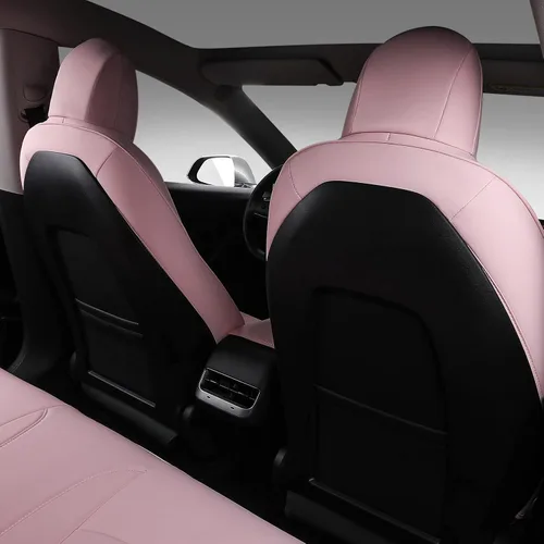 Miniatura 5 de Xipoo Funda de asiento compatible con Tesla Model 3, funda de asiento de automóvil, funda de poliuretano de repuesto para Tesla Model 3 2017 2018