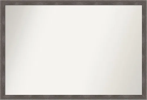 Miniatura 407 de Amanti Art Espejo personalizado, espejo de baño gris plomo a rayas, espejo de pared o espejo de tocador de baño sobre el fregadero