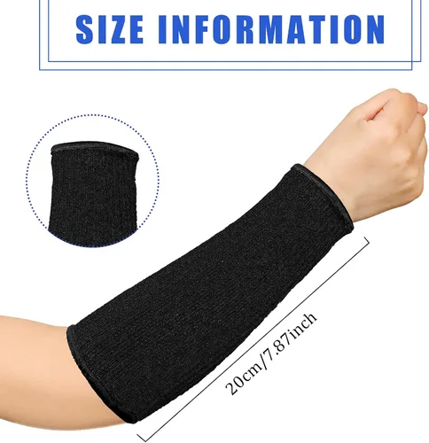 Miniatura 3 de 3 pares de protectores de brazo para piel delgada y moretones, manga de antebrazo resistente a cortes, nivel 5 de protección contra quemaduras