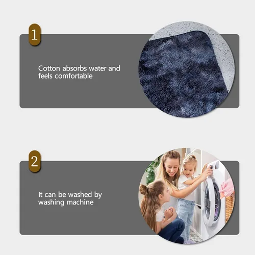 Miniatura 4 de Juego de alfombras de baño de 3 piezas, alfombra de baño ultra suave antideslizante, alfombra de baño de felpilla absorbente, alfombra lavable, Café