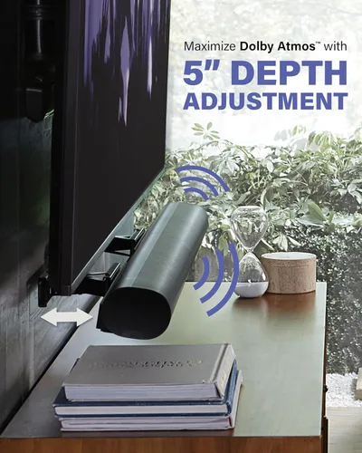 Miniatura 3 de SANUS Soporte de TV para barra de sonido Sonos Arc y Sonos Arc Ultra - Profundidad ajustable para Dolby Atmos - Soporte universal para televisores