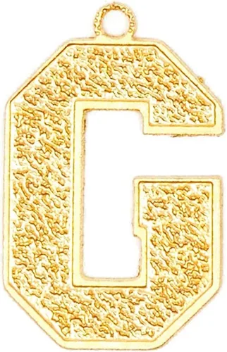 Miniatura 4 de Bright Creations Dijes de letras con iniciales, paquete de 26, cobre chapado en oro para hacer joyas de oro
