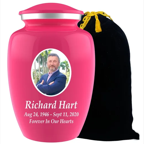 Miniatura 14 de Urnas de cremación con fotos personalizadas para cenizas adultas, hombres y mujeres, Urnas funerarias personalizadas de 200 libras para cenizas
