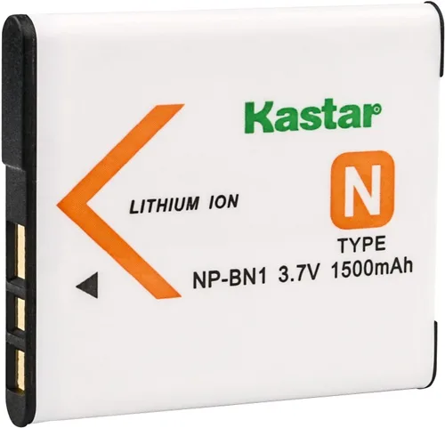 Kastar Paquete de 1 batería de repuesto para Sony NP-BN1 NPBN1, batería tipo N, Sony BC-CSN, cargador BC-CSNB, Sony Cyber-Shot DSC-WX150, Cyber-Shot