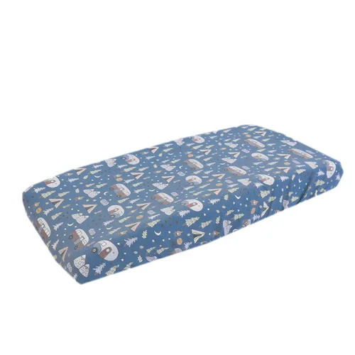 Miniatura 16 de Copper Pearl Funda de punto para cambiador de alta calidad, suave, elegante y universal para todos los cambiadores de pañales estándar, fundas