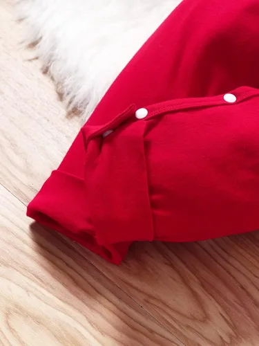 Miniatura 6 de Mameluco de algodón para bebé niño y niña mameluco de muñeco de nieve para bebé traje de 2 piezas ropa de otoño e invierno