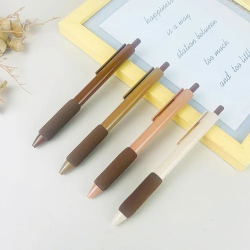 Miniatura 5 de 8 bolígrafos retráctiles estéticos de gel, bolígrafos de escritura de tinta con punta fina suave de 0.020 in, bolígrafos de impresión novedosos