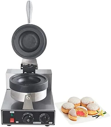 Kolice Máquina comercial de prensa de gelato panini, postre de helado de dona Italia Helado Sandwich Press Hamburguesa-1300W, temporizador y control