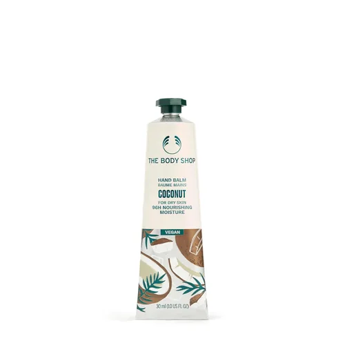 The Body Shop - Bálsamo de manos | Humedad nutritiva para manos secas y agrietadas | con manteca de karité, no grasa, vegano, 1.0 oz (coco)