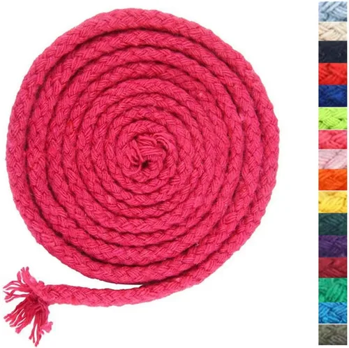 Miniatura 22 de 5 mm * 90 m Cuerda de macramé de algodón natural de 8 hebras para manualidades, hilo para tejer, para colgar en la pared y manualidades DIY (HPK)