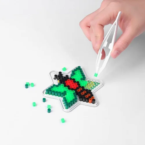Miniatura 3 de 50 piezas de papel de planchar de cuentas fusibles, papel de planchado cuadrado transparente para termoestabilidad, accesorios de cuentas fusibles