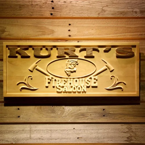 Miniatura 19 de ADVPRO wpa0053 - Letrero personalizado con nombre grabado en 3D de madera para el hogar, bar, cerveza, decoración del hogar, placas de casa de lago