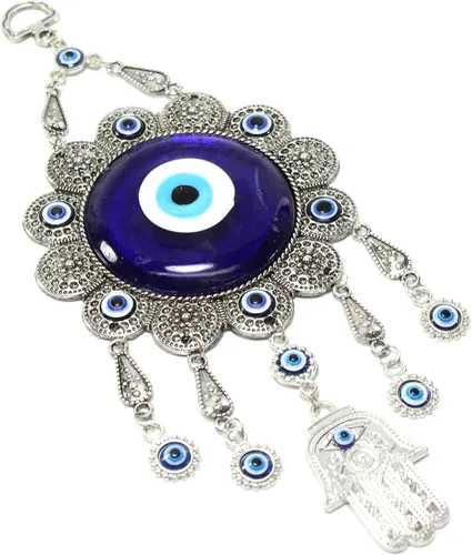 Pagamos su impuesto sobre las ventas Turco Blue Evil Eye (Nazar) Amuleto para colgar en la pared Decoración del hogar Ornamento Protección Buena