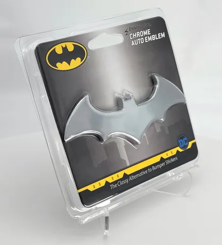 Miniatura 8 de Emblema cromado Batman (3D Bat) para auto Cromo Clásico (3.25")