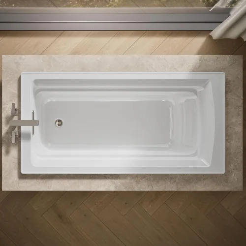 Miniatura 9 de Kohler Archer tina de 6 pies con diseño cómodo y profundo, 1125-0, 0 volts Blanco