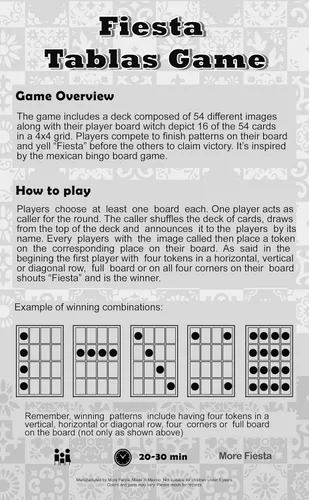 Miniatura 2 de Lotería Fiesta - Juego de bingo mexicano en español para 10 jugadores - 10 tableros de juego y baraja completa de cartas de llamada