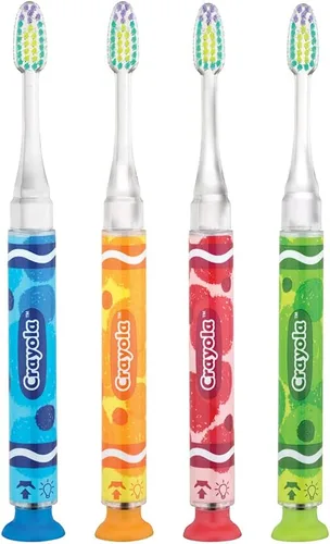 Miniatura 7 de GUM - 202RK Crayola Timer - Cepillo de dientes ligero (cepillo de dientes individual), cerdas suaves, el embalaje puede variar (paquete de 2)