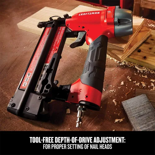 Miniatura 6 de CRAFTSMAN Brad Nailer, 18GA, pistola de clavos neumática (CMPBN18K)