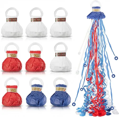 Miniatura 9 de BATTIFE Streamers Poppers - Galletas de confeti para lanzar a mano, sin ensuciar, para cumpleaños, bodas, fiestas, fiestas, coloridos, 16.4 pies