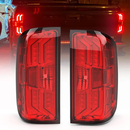 Miniatura 6 de WOLFSTORM Conjunto de luz trasera Compatible con 2014-2018 Chevy Silverado 1500 y 2015-2018 Chevy Silverado 2500/3500HD, No es compatible con Lente