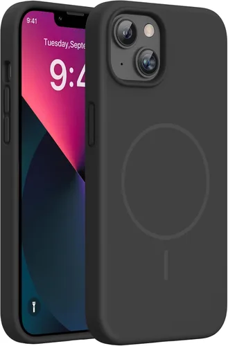 Miniatura 61 de Miracase Funda diseñada para iPhone 13, con protector de pantalla de vidrio templado, forro de microfibra suave antiarañazos, funda de goma