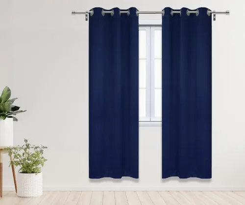 Miniatura 14 de YOUR CHAIR COVERS - Cortinas opacas de poliéster con ojales - (negro 52 x 63 pulgadas - juego de 2) - para oscurecer la habitación, dormitorio, sala