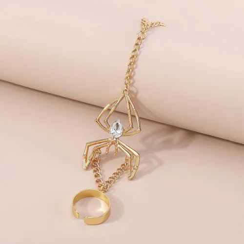 Miniatura 4 de Pulsera de anillo de cadena de mano Boho serpiente anillo de dedo pulsera arnés de mano esclavo cadena pulseras vintage indio accesorios de joyería