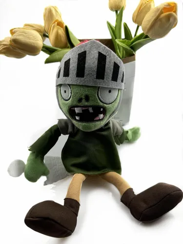 Miniatura 7 de JHESAO 12 pulgadas PVZ Plants and Knight Zombies Juguetes de peluche Zombies normales Peluches PVZ Peluches 1 2 Peluche Suave Caballero Zombie Nuevo