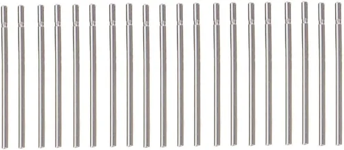 Miniatura 6 de 10 pares de aretes de plata de ley de 0.43 pulgadas de largo, aretes de aguja de plata para mujer, mini protector de oídos, antialérgicos, básicos