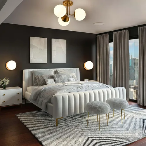 Miniatura 8 de Apliques de Pared, 1 Luz Aplique Moderno de Globo en Latón Envejecido, Luz de Pared para Dormitorio Baño Sala de Estar y Pasillo Iluminación