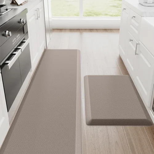Miniatura 57 de StepRite Tapetes de cocina, 2 tapetes acolchados, antifatiga, para piso, de escritorio, antideslizante, impermeables, oficina, alfombras de 17.3 x