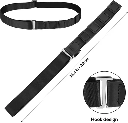 Miniatura 4 de ONDIAN CHUNCIN - Cinturón de camisa duradero, antiarrugas, antideslizante, soporte para camisa, liguero, clip para hombres y mujeres, 1.0 in