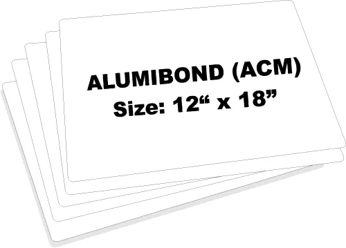 Miniatura 11 de Alumibond - Letrero de metal en blanco (paquete de 5), hecho de placa de chapa de Alumibond para crear letreros personalizados de metal o calle al
