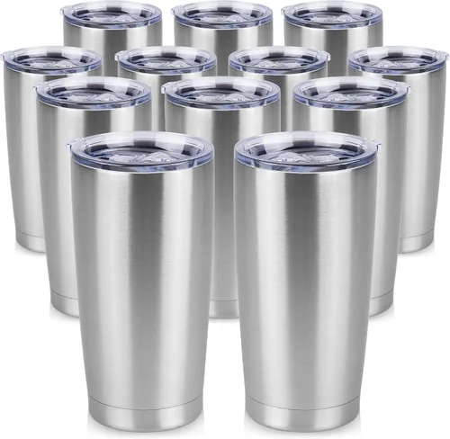 Miniatura 18 de Vaso Térmico de 20 oz de Acero Inoxidable Vasos Térmicos a Granel con Tapa Aislamiento de Doble Pared Tazas de Café Térmicas para Bebidas Calientes