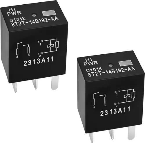 Relé automotriz 8T2T-14B192-AA, 12 V CC de 4 pines, 2 unidades, repuesto OEM confiable, compatible con vehículos Ford seleccionados