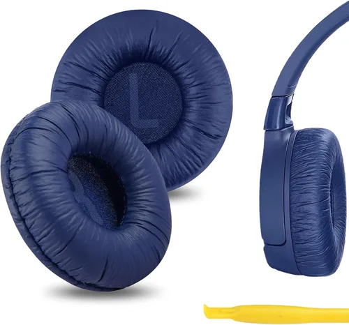 Geekria QuickFit - Almohadillas de repuesto de cuero sintético compatibles con auriculares JBL JR 300/300BT, T450BT, T500BT, Tune