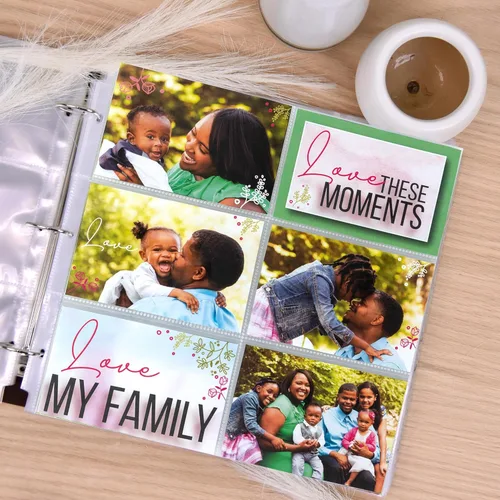 Miniatura 7 de Samsill Scrapbook - 6 páginas de repuesto de bolsillo de 12 x 12 pulgadas, paquete de 50, se adapta a carpetas de 3 anillos y álbumes de fotos de 12