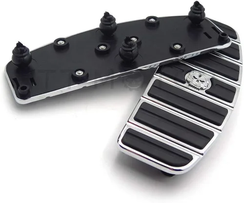 Miniatura 3 de XKH - Kit de inserción de estribo para motocicleta con calavera cromada, forma tradicional en D, compatible con TOURING FLHT FLT FLTR FLHR FLHS