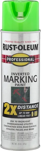 Miniatura 5 de Rust-Oleum 266579 Pintura en aerosol profesional de distancia 2X para marcado invertido, 15 onzas, naranja fluorescente