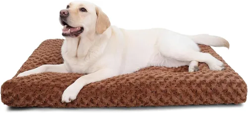 Miniatura 23 de KSIIA Cama Lavable para Perros Cama de Felpa de Lujo para Jaula de Perros Almohadilla Cómoda para Perrera Alfombrilla Antideslizante para Dormir
