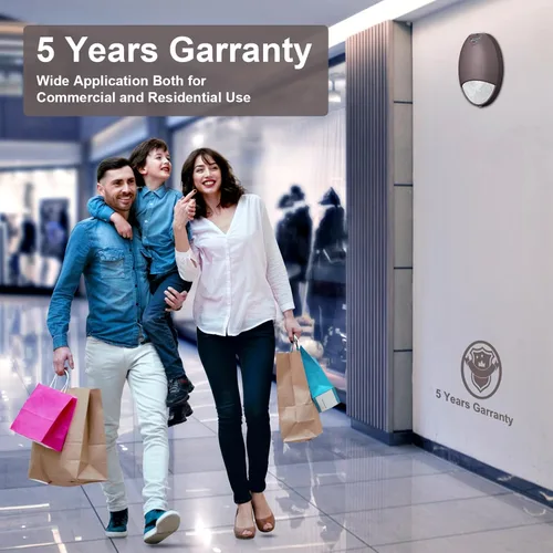 Miniatura 5 de Luz de emergencia LED para exteriores con sensor de fotocélula de reserva de batería, diagnóstico de autoprueba, paquete de pared comercial Marrón