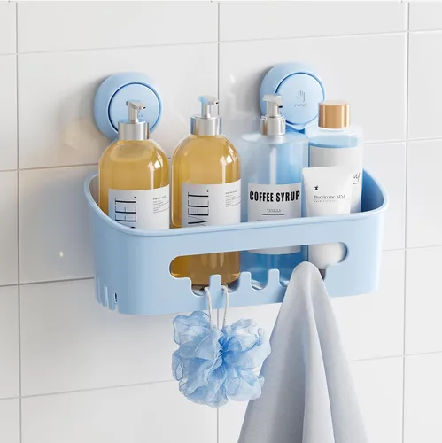 Miniatura 18 de TAILI Organizador de Ducha con Ventosa Paquete de 2, Organizador de Baño de Alta Resistencia, Estantes Removibles para Interior de Ducha, Champú